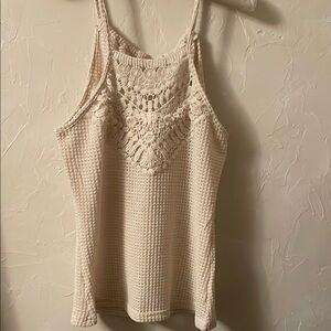 Elegant Cream Lace Women's Top